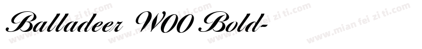 Balladeer W00 Bold字体转换
